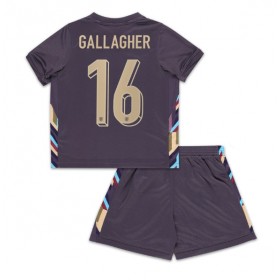 England Conor Gallagher #16 Borte skjorte til barn EM 2024 Kortermet (+ korte bukser)